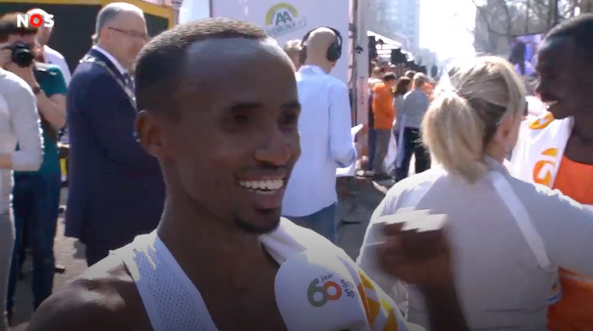 Abdi Nageeye loopt Nederlandse record op de marathon van Rotterdam